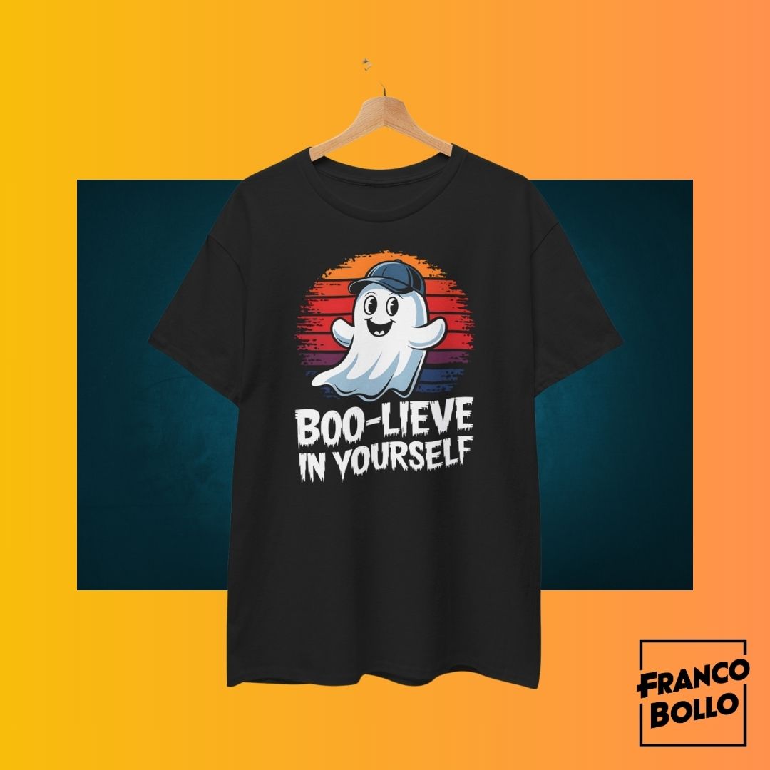 Boo-lieve in Yourself - Maglietta Fantasmino Divertente