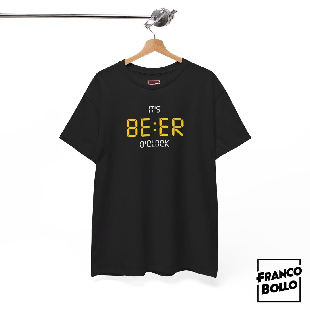 "It's Beer O'Clock - Maglietta Divertente per Amanti della Birra" FrancoBollo.Shop Original clothing Brand