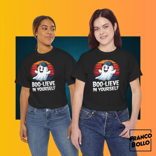 Boo-lieve in Yourself - Maglietta Fantasmino Divertente