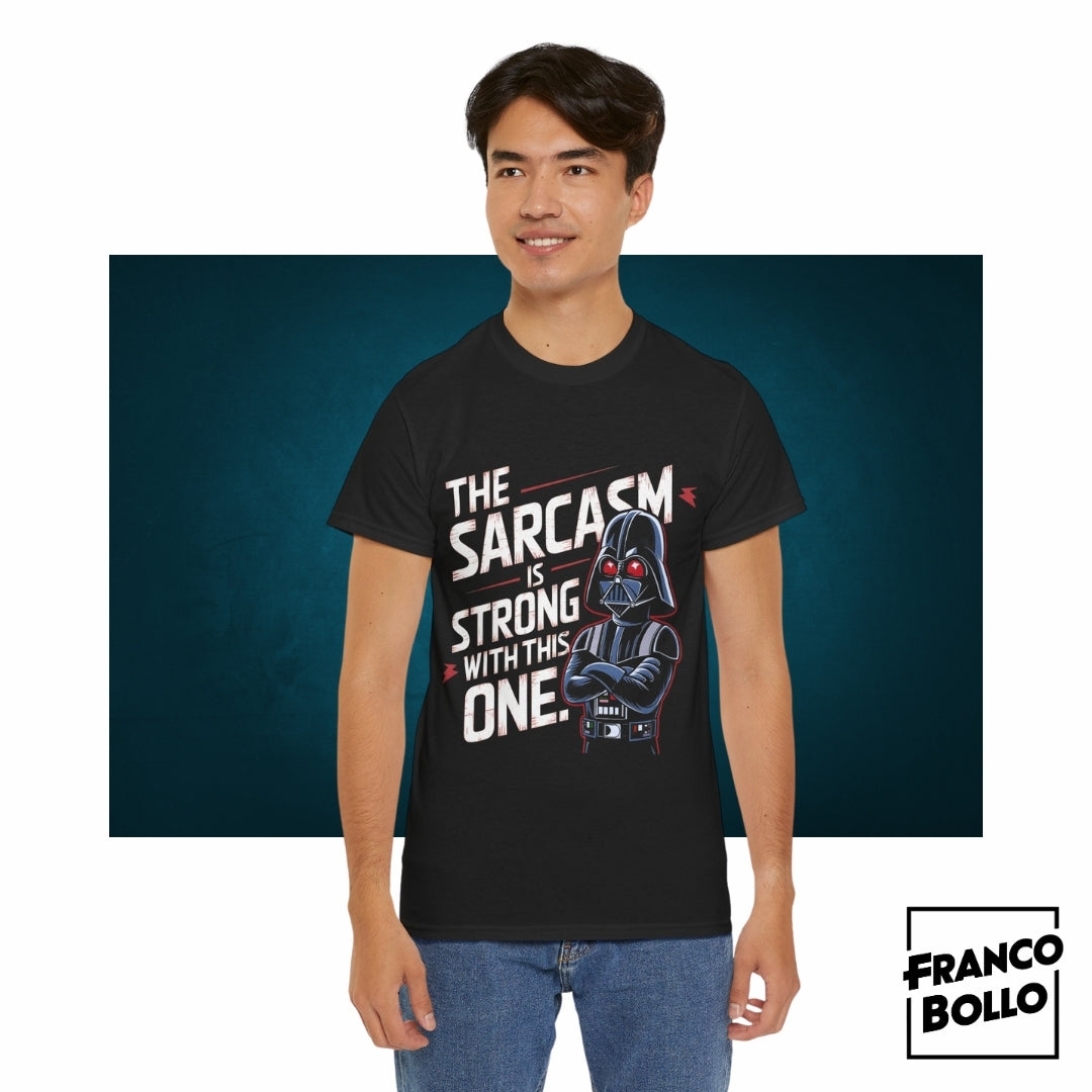 Il Sarcasmo è Forte in Questo - Maglietta Divertente del Cattivo FracoBollo.Shop Original Print On Demand Clothing Brand