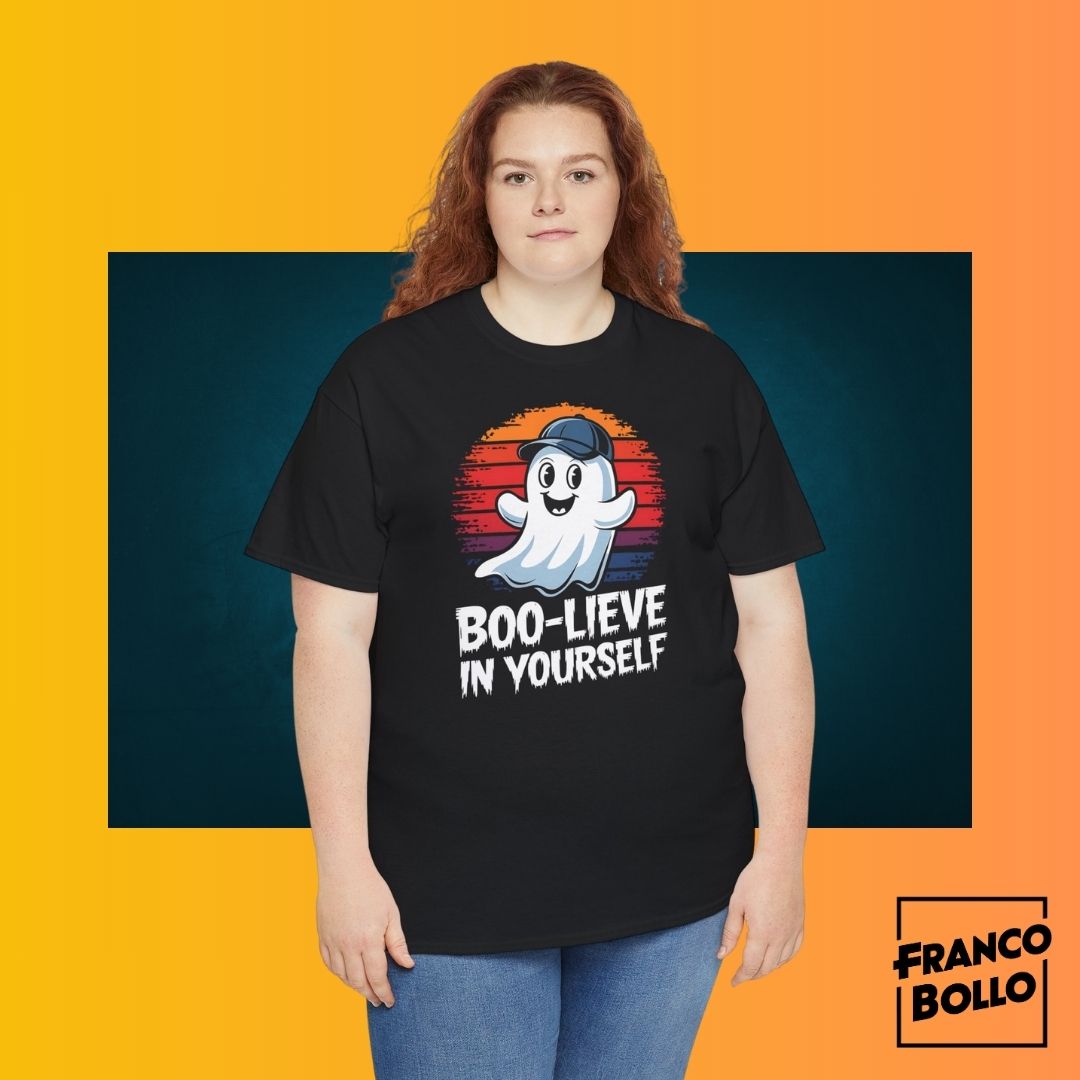 Boo-lieve in Yourself - Maglietta Fantasmino Divertente
