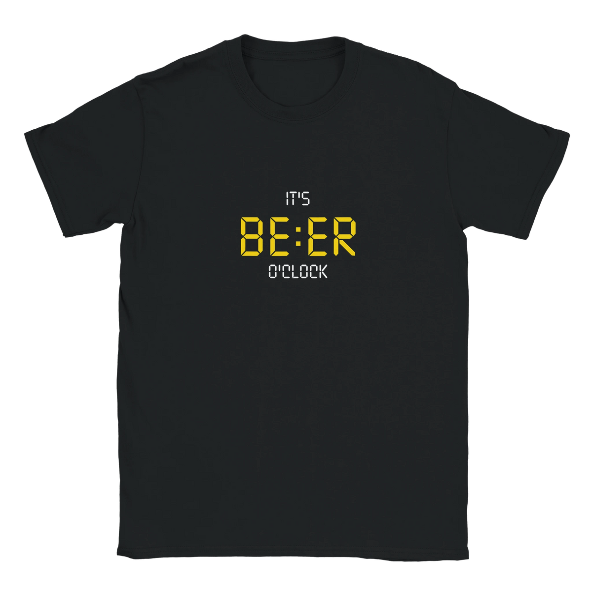 It's Beer O'Clock – maglietta nera, vista frontale