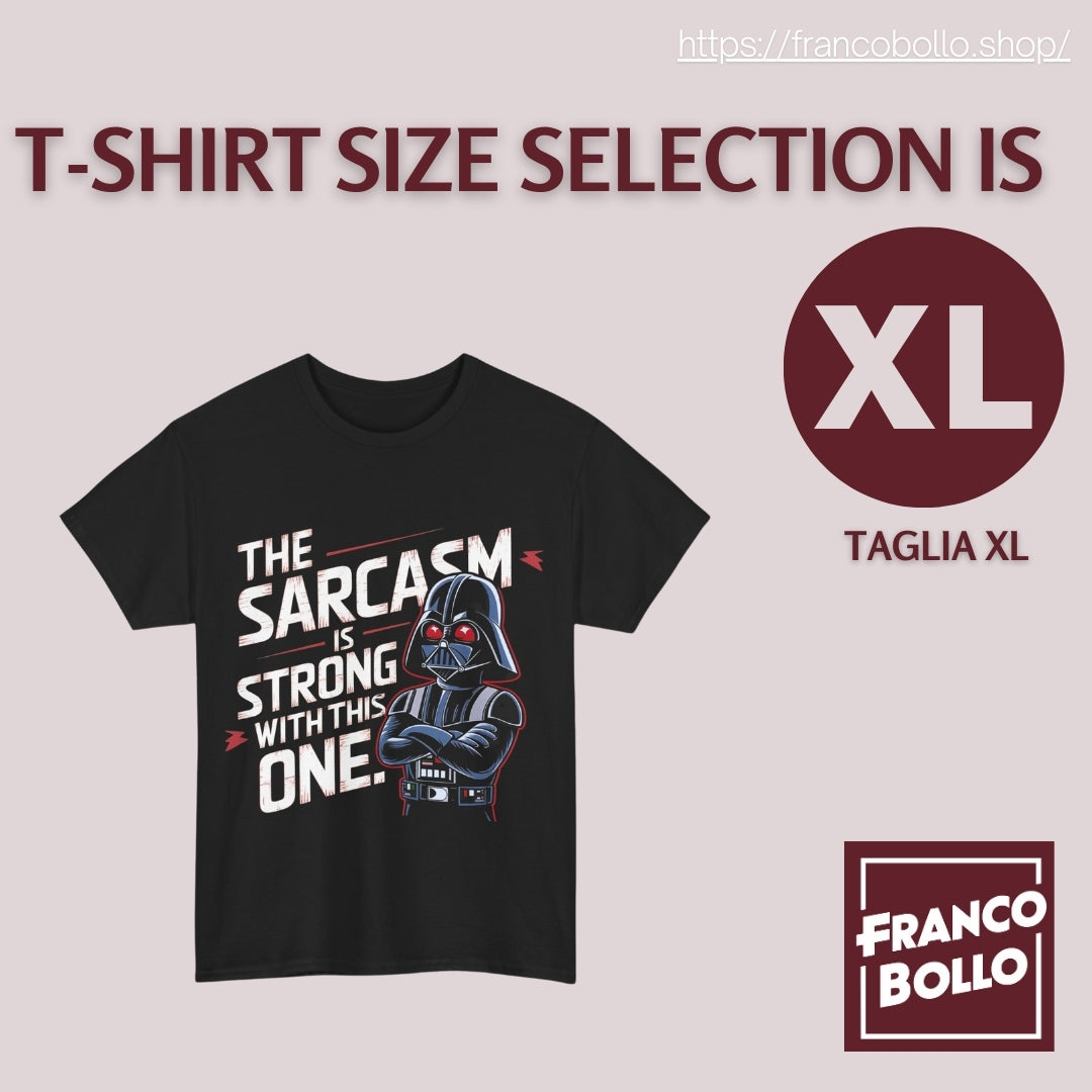 Il Sarcasmo è Forte in Questo - Maglietta Divertente del Cattivo FracoBollo.Shop Original Print On Demand Clothing Brand