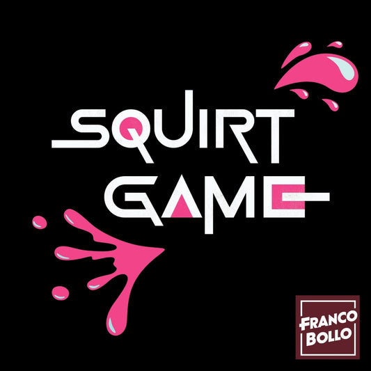 Maglietta "Squirt Game" - Design ironico e sarcastico on FrancoBollo.Shop Original Print On Demand Clothing Brand