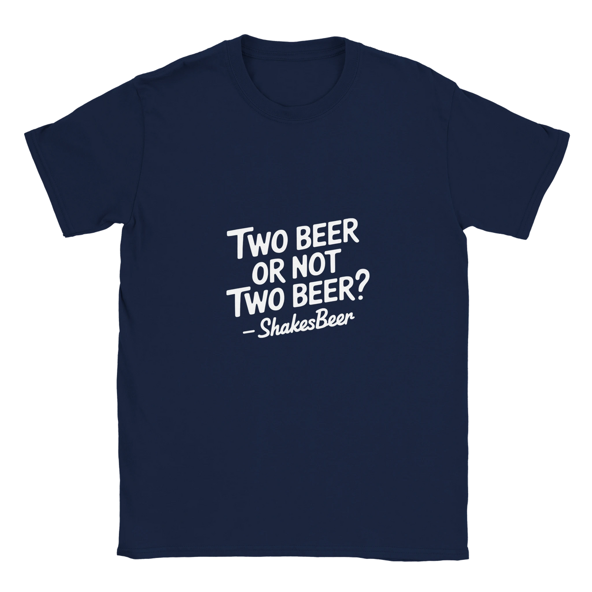 Two Beer or Not Two Beer? – maglietta blu navy, vista frontale