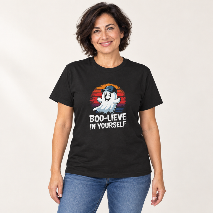 Boo-lieve in Yourself - Maglietta Fantasmino Divertente